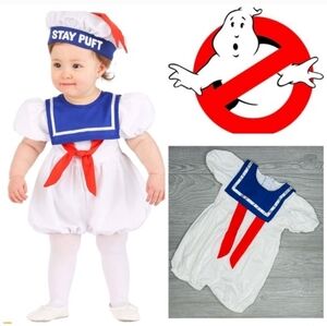 Ghostbusters Baby Stay Puft Marshmallow Man Halloween Costume Unisex 12-18months